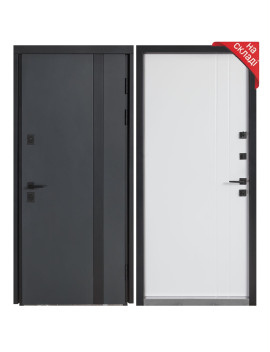 Булат Котедж модель 710/265 (Metalic anthracite/Вулична Білий атласний)