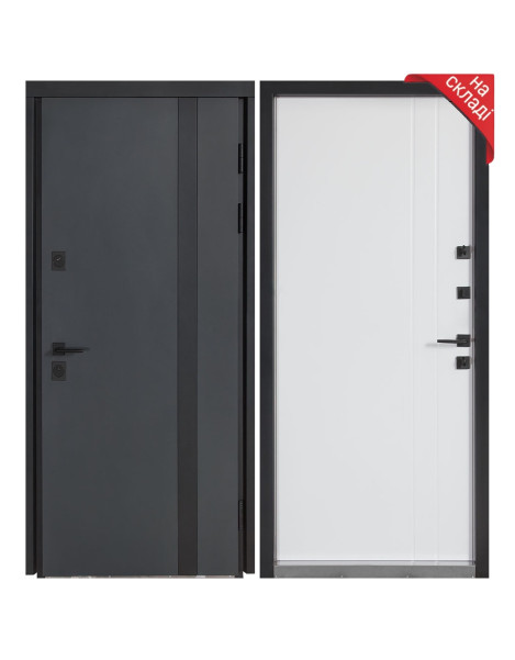 Булат Котедж модель 710/265 (Metalic anthracite/Вулична Білий атласний)