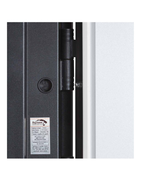 Булат Котедж модель 710/265 (Metalic anthracite/Вулична Білий атласний)