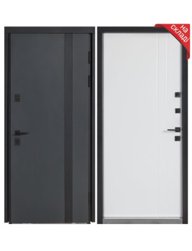 Булат Котедж модель 710/265 (Metalic anthracite/Вулична Білий атласний)