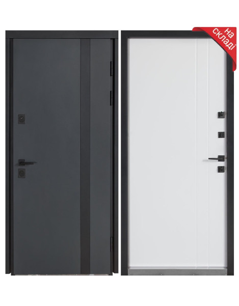 Булат Котедж модель 710/265 (Metalic anthracite/Вулична Білий атласний)